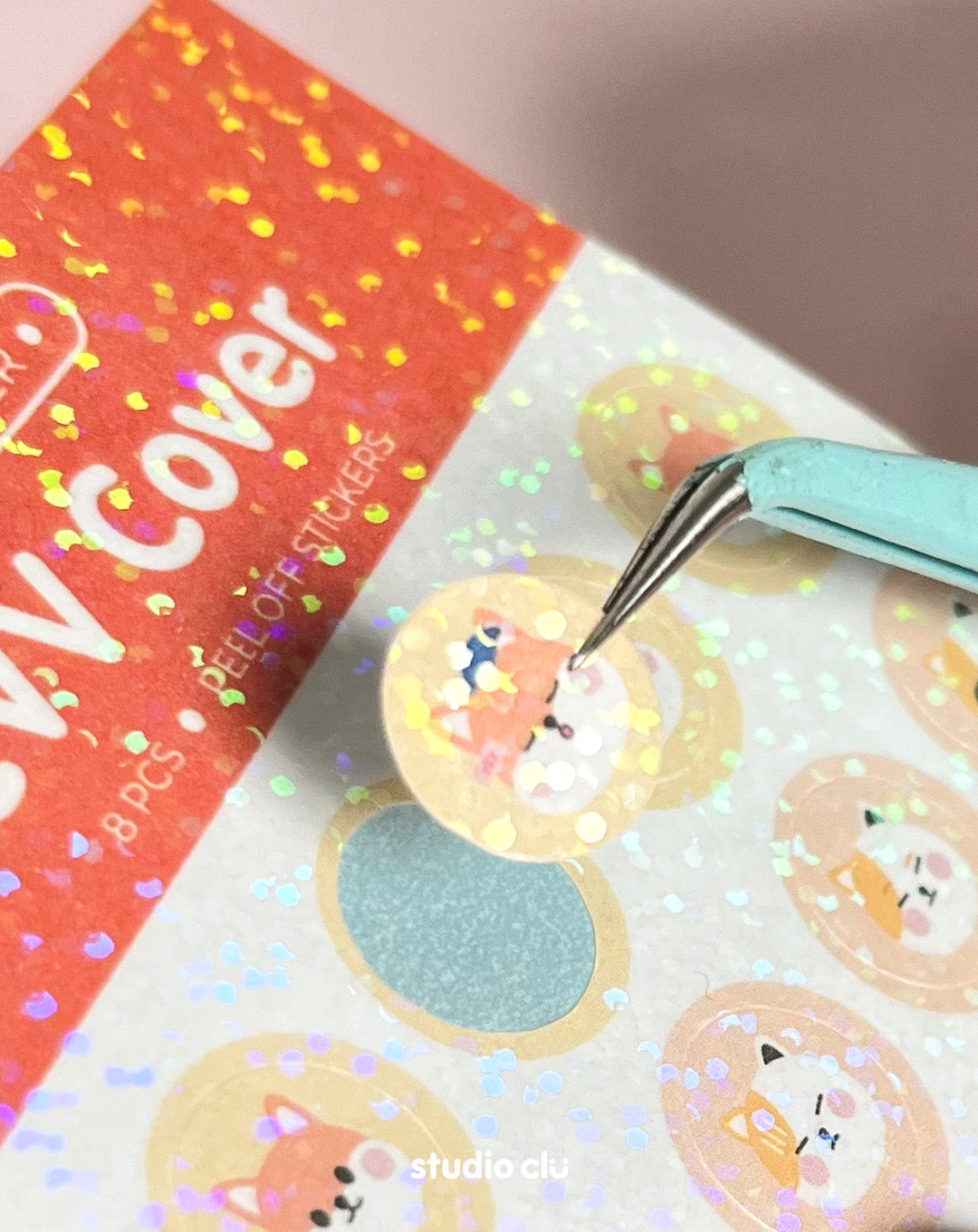 CVV Anti-Theft Sticker Peach & Mango