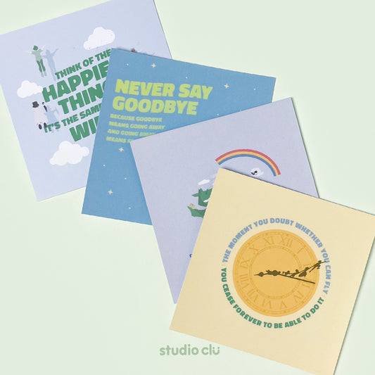 Peter Pan Fan Art Print Postcard