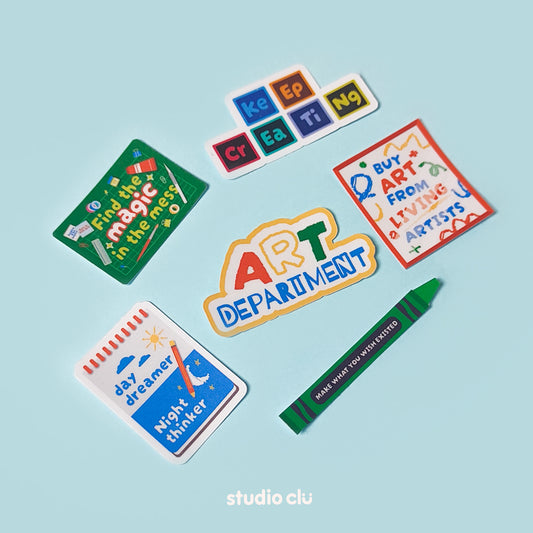 The Artist Creative Designer Vinyl Sticker Set | Matte Waterproof Journal Laptop Deco