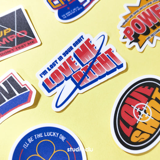 EXO KPOP Fan Art Waterproof Sticker Set