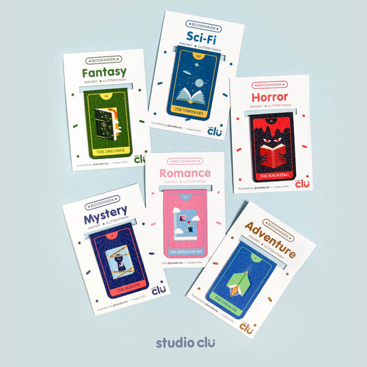 Book Genre Magnetic Bookmark