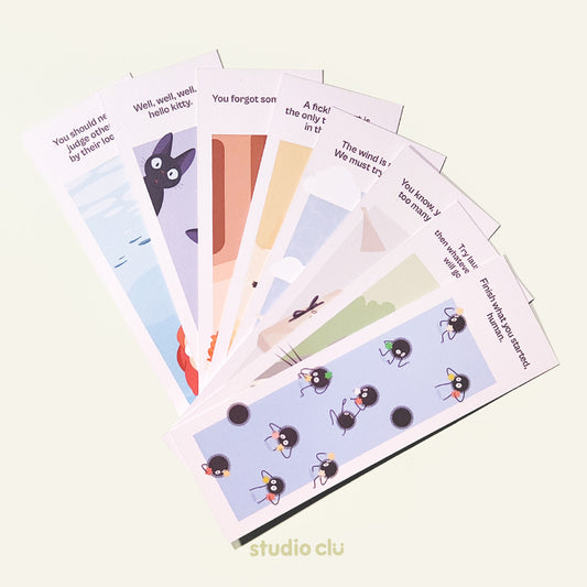 Ghibli Aesthetic Paper Bookmarks