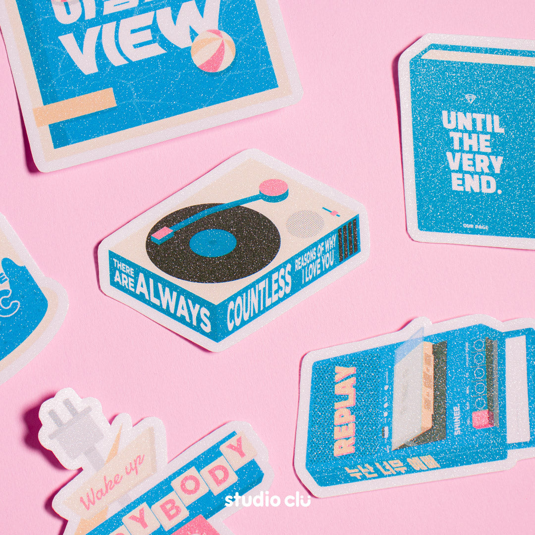 SHINee KPOP Fan Art Waterproof Sticker Set