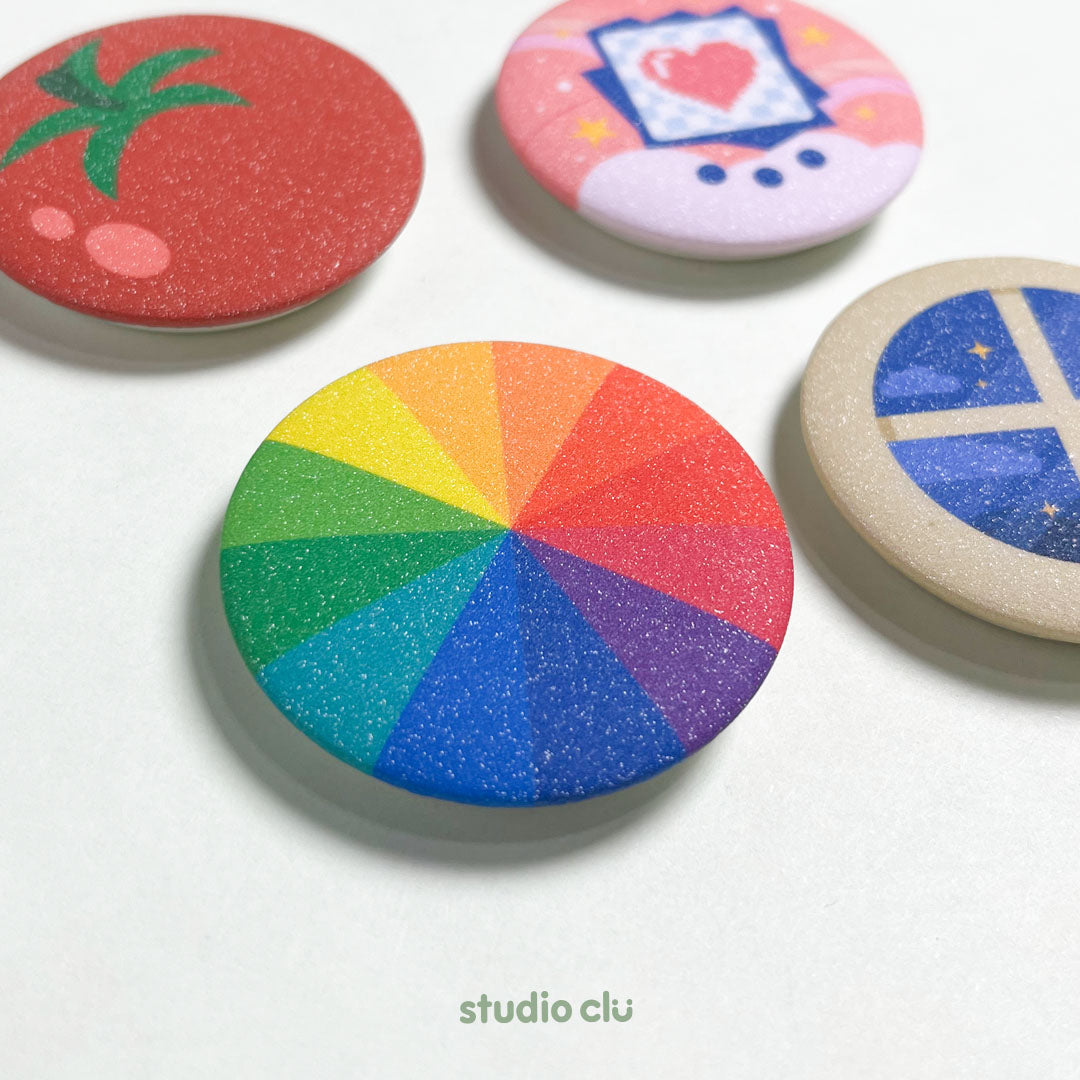 Cute Aesthetic Colorful 1.75" Original Button Pin Badge
