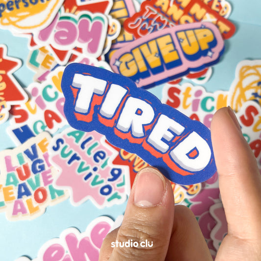 Mood v2 Vinyl Stickers | Matte Waterproof Journal Laptop Funny Meme Relatable Witty