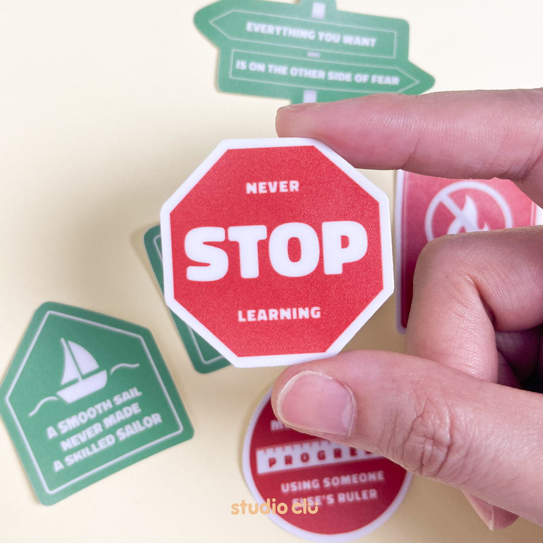 Looking For A Sign Art Waterproof Sticker Set