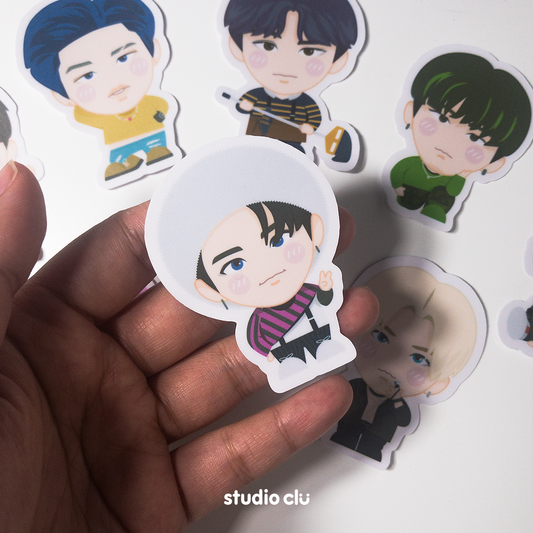 STRAY KIDS Character Fan Art Waterproof Sticker Set