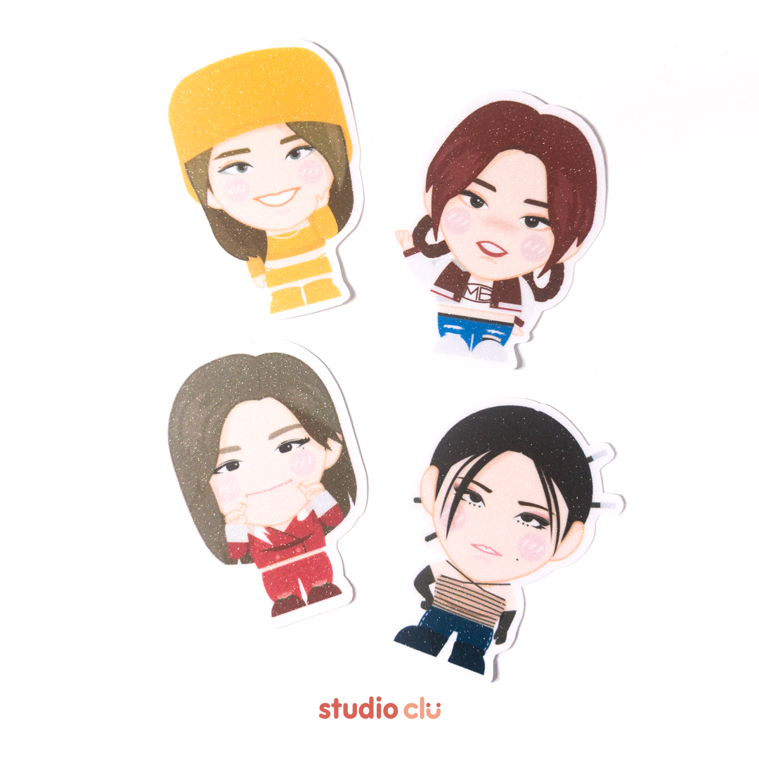 MAMAMOO KPOP Character Fan Art Waterproof Sticker Set