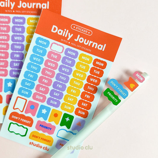 Daily Journal Sticker Sheet