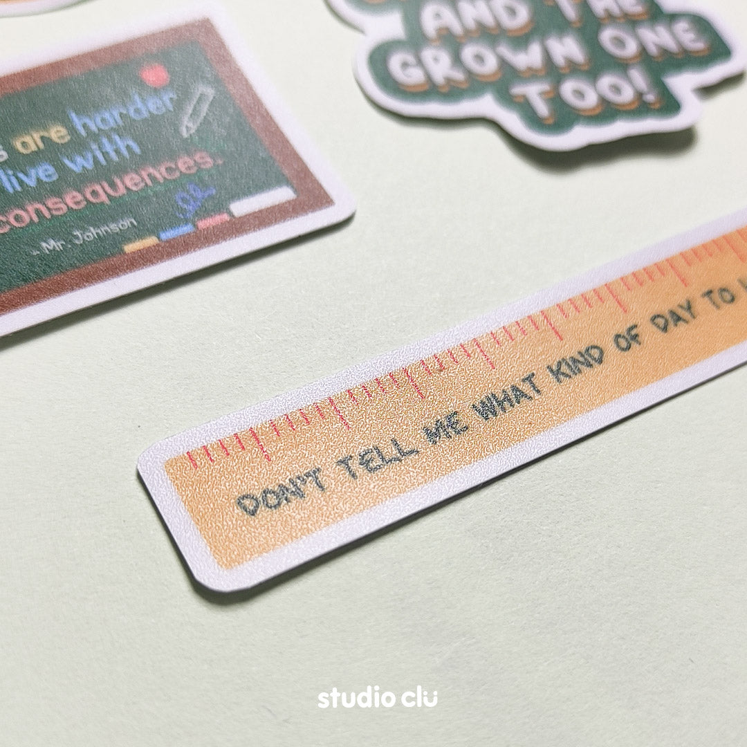 Abbott Elementary Sitcom Matte Vinyl Waterproof Deco Sticker Set