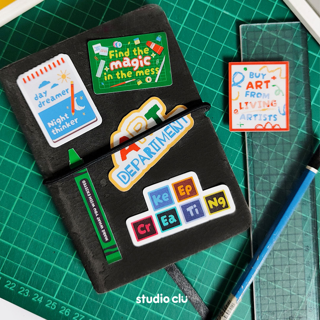 The Artist Creative Designer Vinyl Sticker Set | Matte Waterproof Journal Laptop Deco