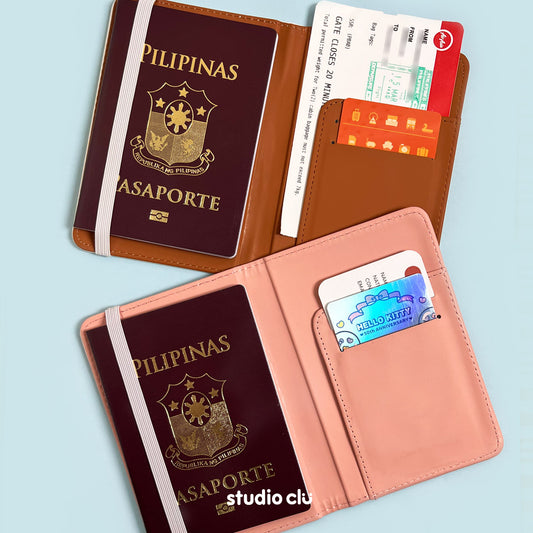 Peach Dog and Mango Cat Passport Holder
