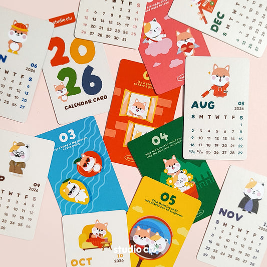 2026 Studio Clu Mini Calendar Card