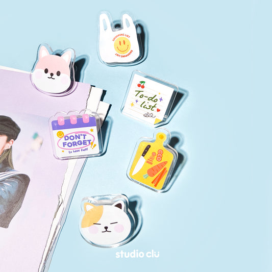 Acrylic Magnet Paper Clip