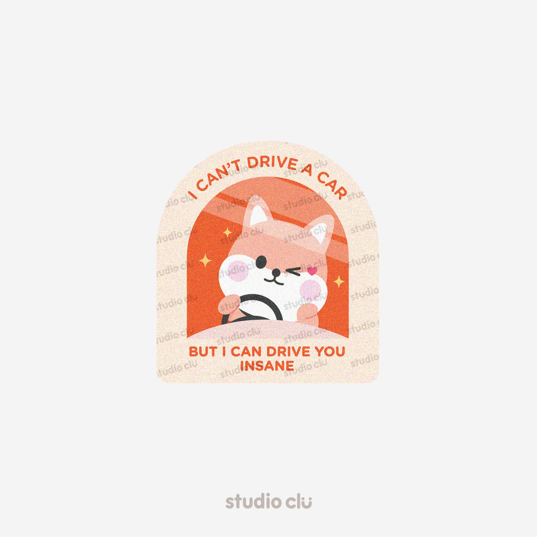 Peach Dog & Mango Cat Cute Relatable Waterproof Stickers