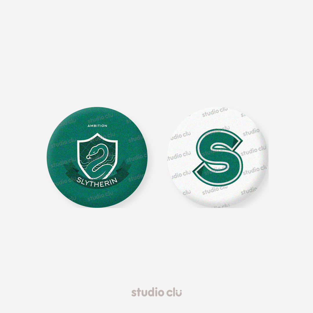 Harry Potter Hogwarts Houses 1.75" Art Button Pin Badge