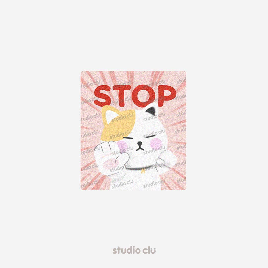 Peach Dog & Mango Cat Cute Relatable Waterproof Stickers