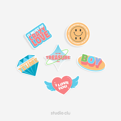 TREASURE KPOP Fan Art  Waterproof Sticker Set