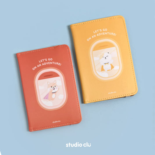Peach Dog and Mango Cat Passport Holder