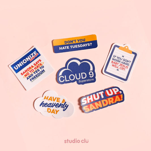 Superstore Sitcom Matte Vinyl Waterproof Deco Sticker Set