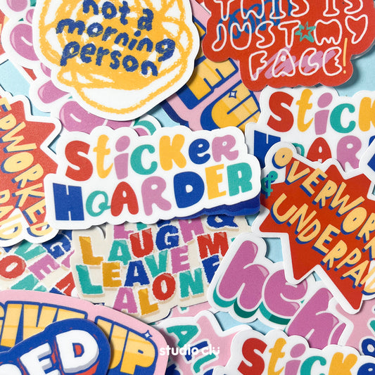 Mood v2 Vinyl Stickers | Matte Waterproof Journal Laptop Funny Meme Relatable Witty