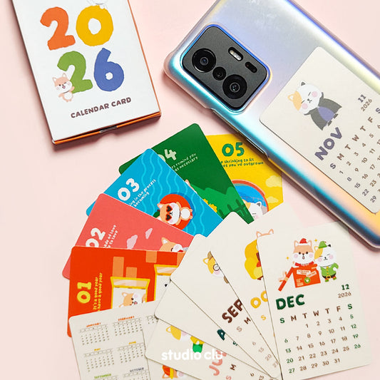 2026 Studio Clu Mini Calendar Card