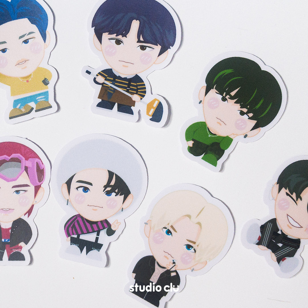 STRAY KIDS Character Fan Art Waterproof Sticker Set