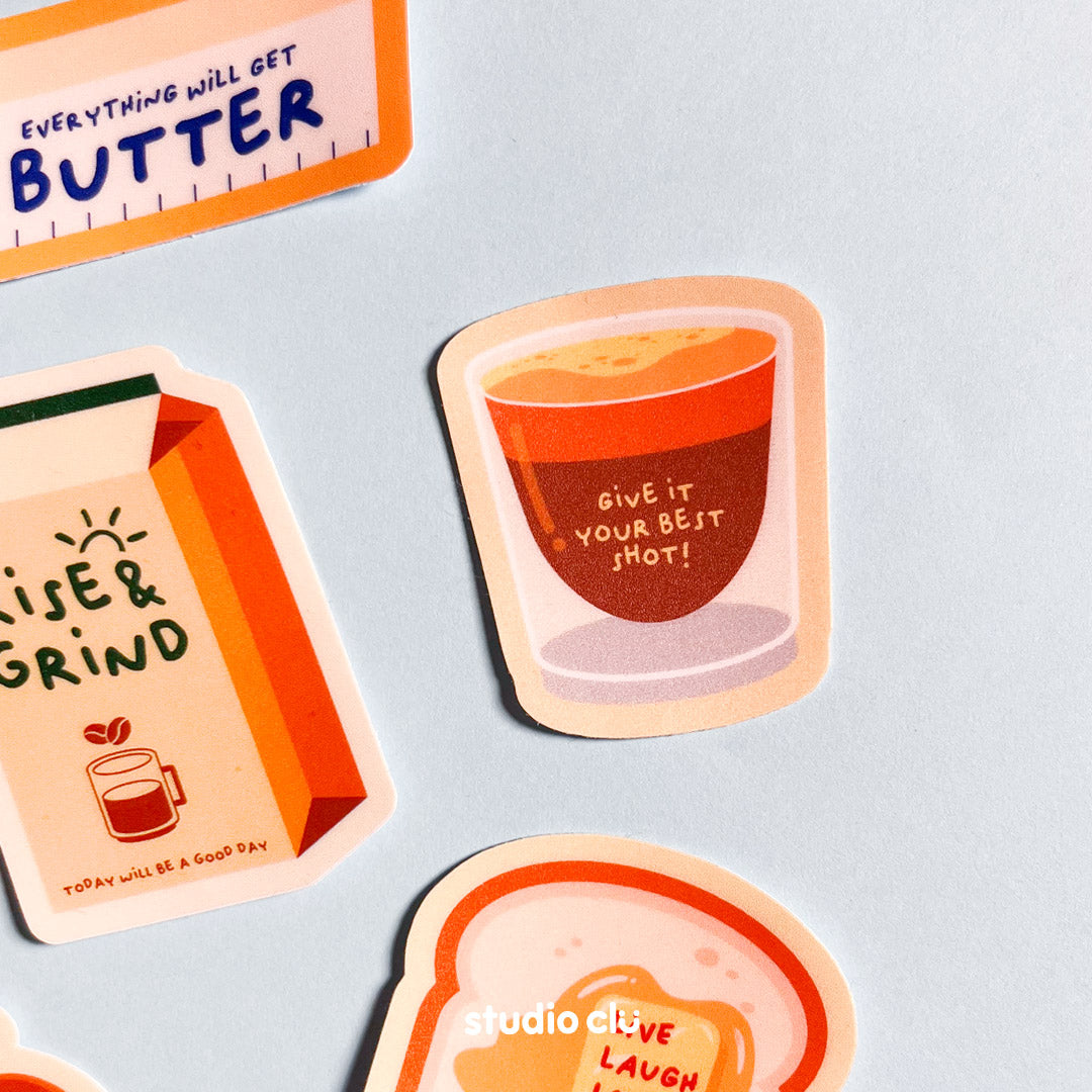 Bread Winner Matte Vinyl Waterproof Deco Sticker Set