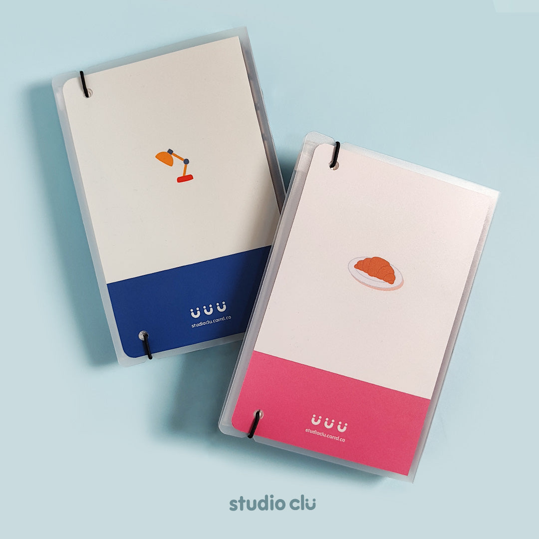 Peach Dog & Mango Cat Reusable Binder Notebook