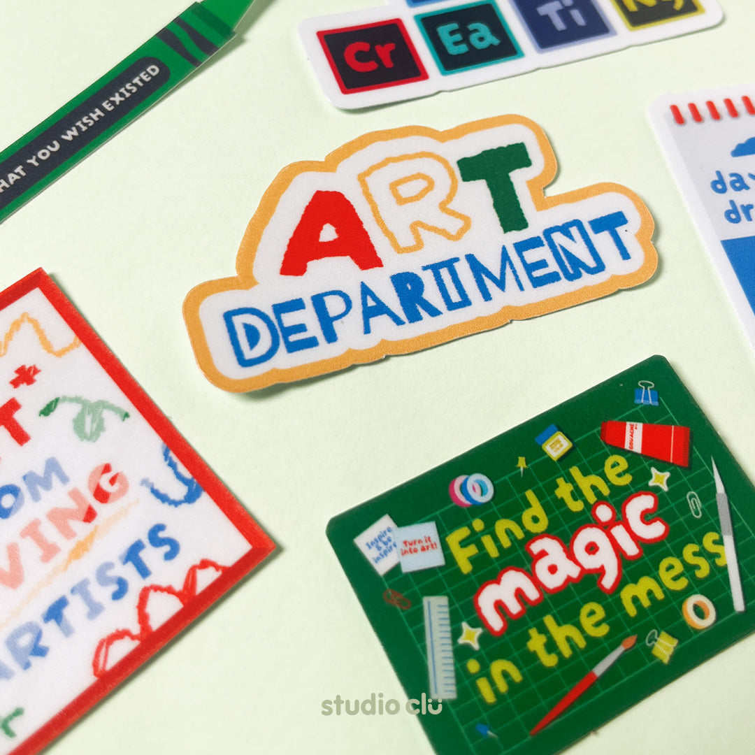 The Artist Creative Designer Vinyl Sticker Set | Matte Waterproof Journal Laptop Deco