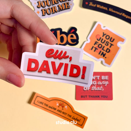 Schitt's Creek Sitcom Matte Vinyl Waterproof Deco Sticker Sheet