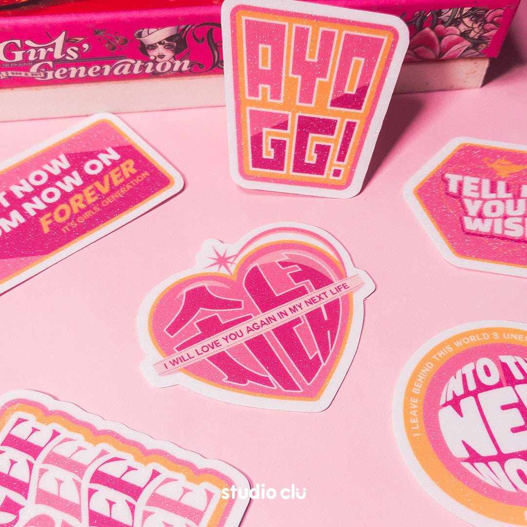 Girls' Generation SNSD KPOP Waterproof Fan Art Sticker Set