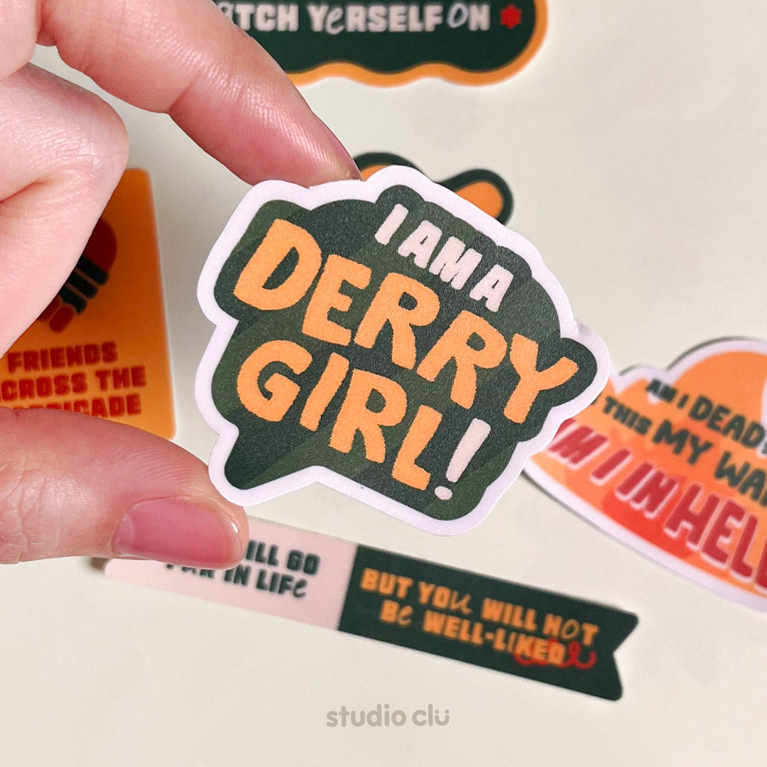 Derry Girls Sitcom Matte Vinyl Waterproof Deco Sticker Set