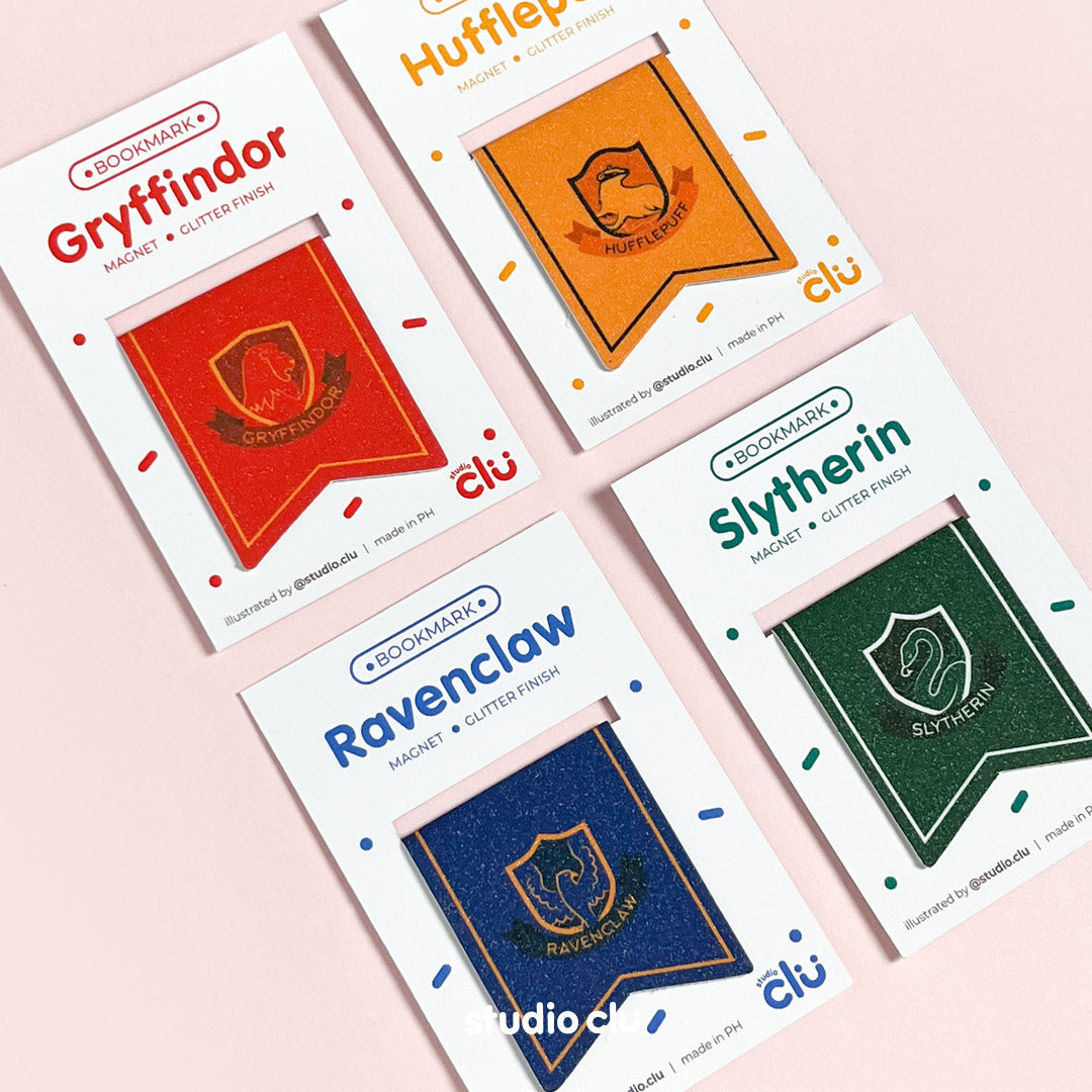 Harry Potter Hogwarts Houses Fan Art Magnetic Bookmarks