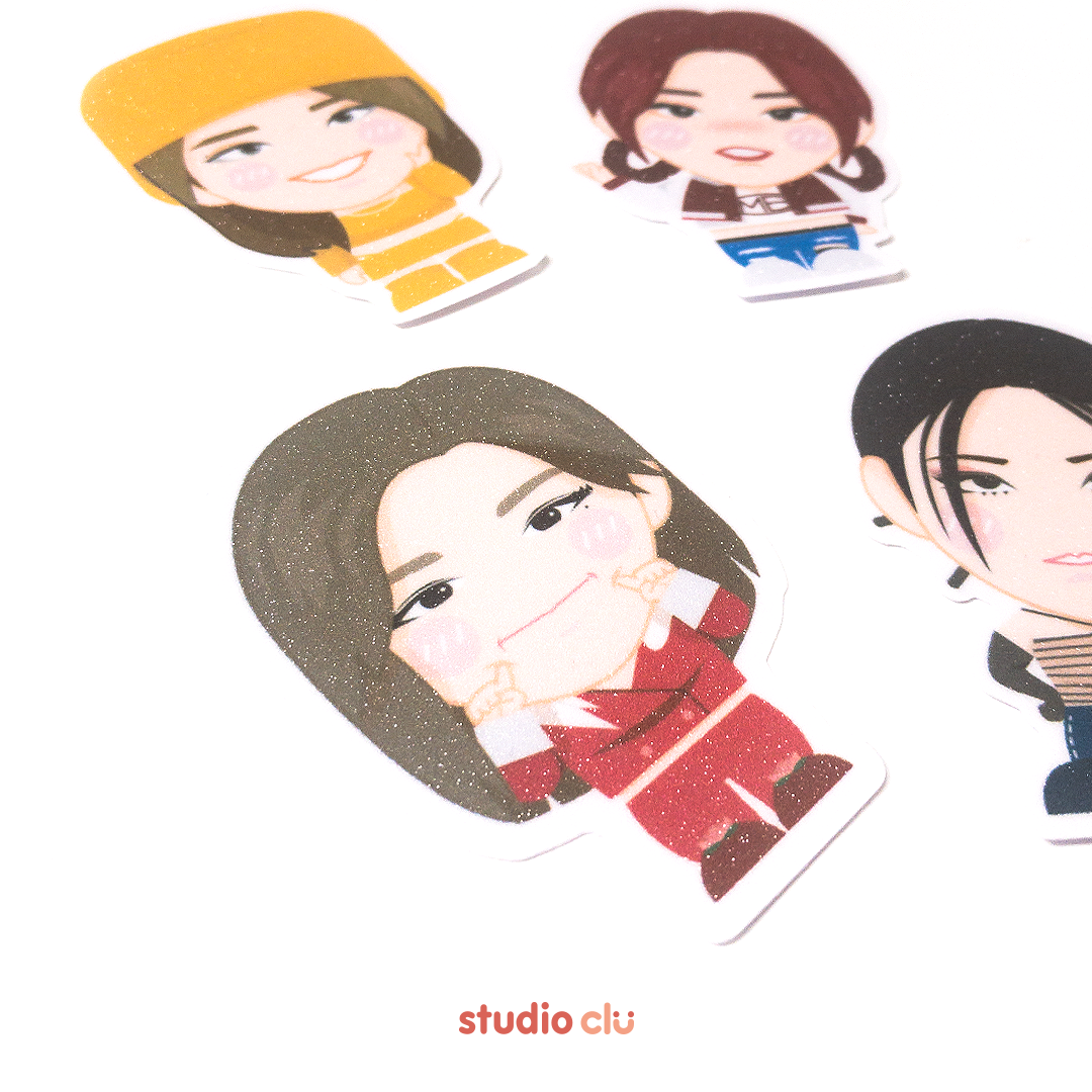 MAMAMOO KPOP Character Fan Art Waterproof Sticker Set