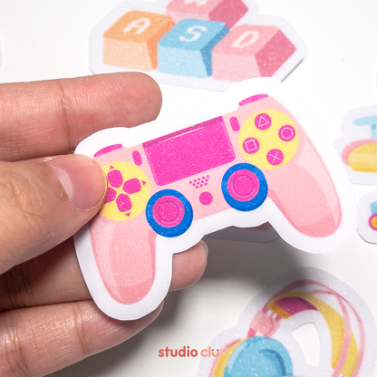 Gamer Computer Art Waterproof Sticker Set