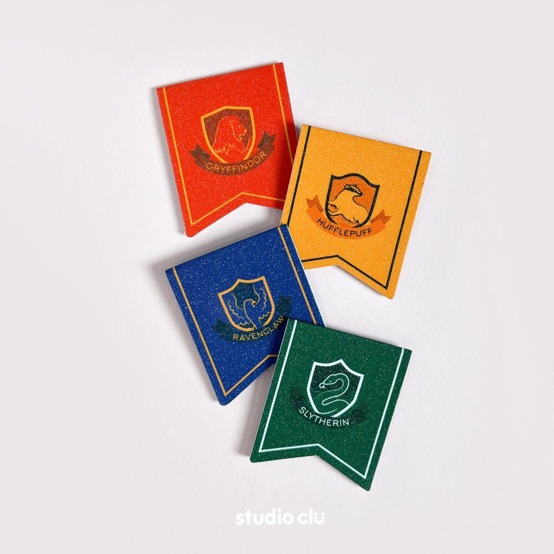 Harry Potter Hogwarts Houses Fan Art Magnetic Bookmarks