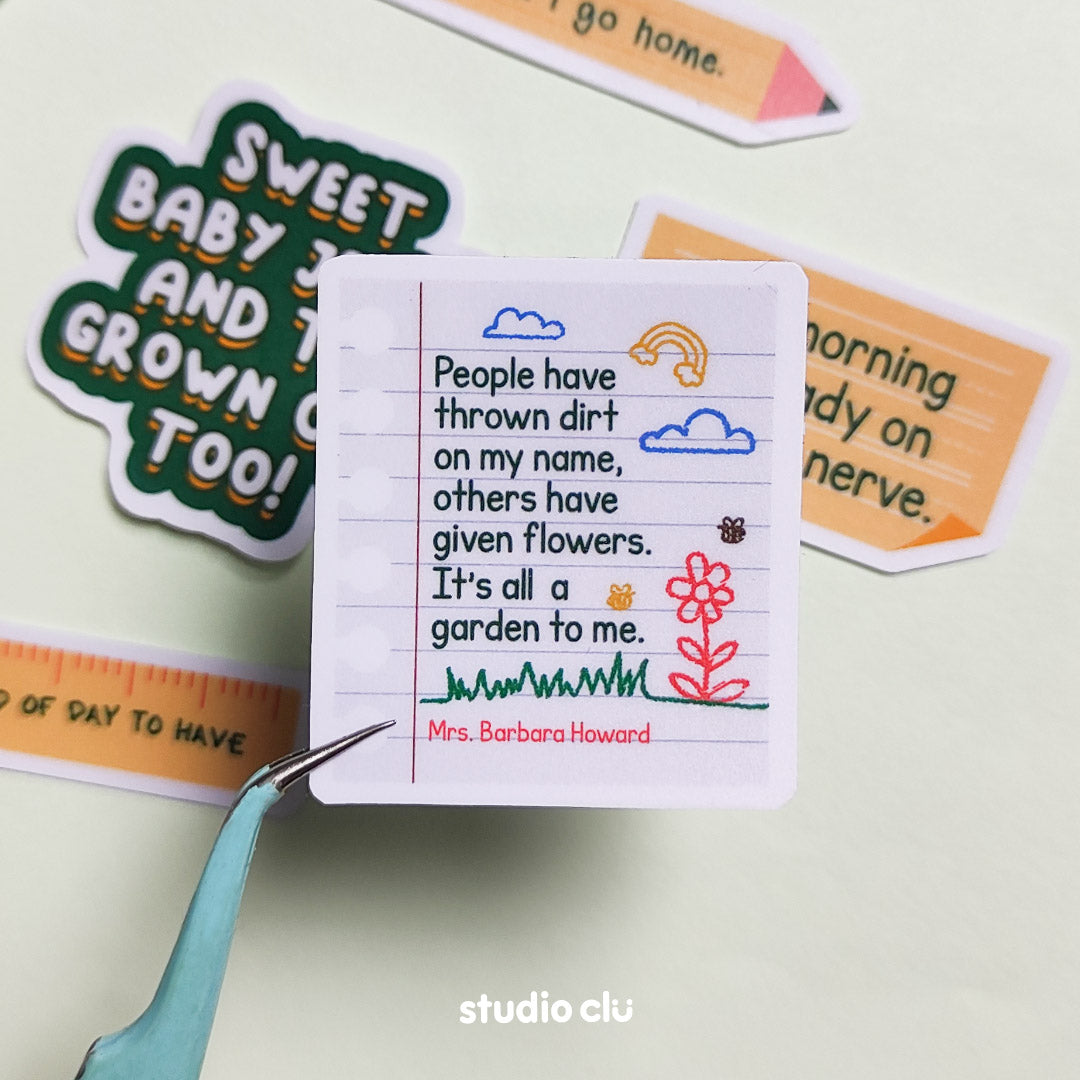 Abbott Elementary Sitcom Matte Vinyl Waterproof Deco Sticker Set