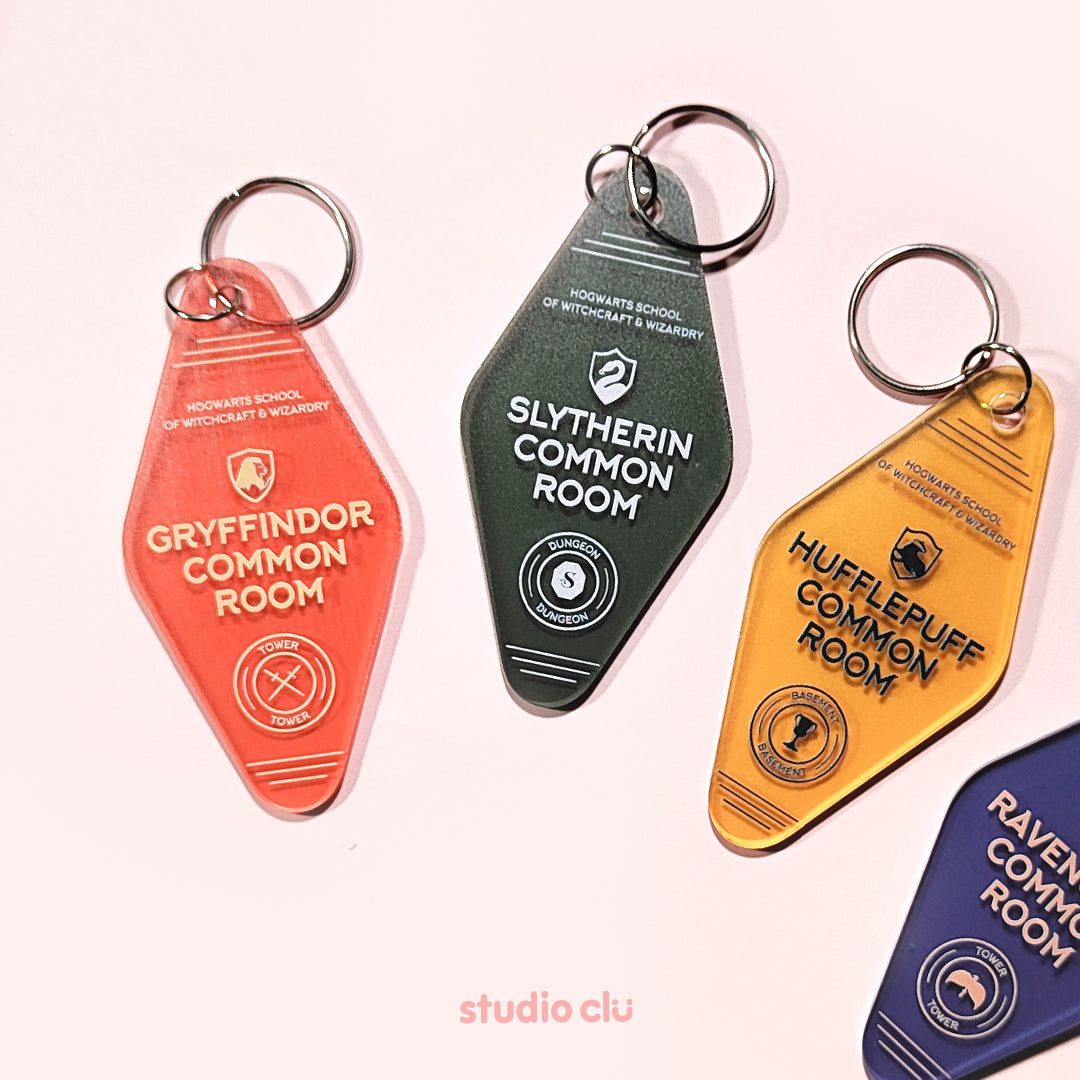 Hogwarts Harry Potter Common Room Acrylic Charm Keyring