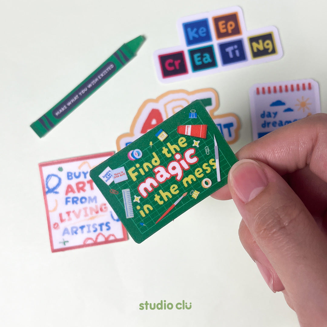 The Artist Creative Designer Vinyl Sticker Set | Matte Waterproof Journal Laptop Deco