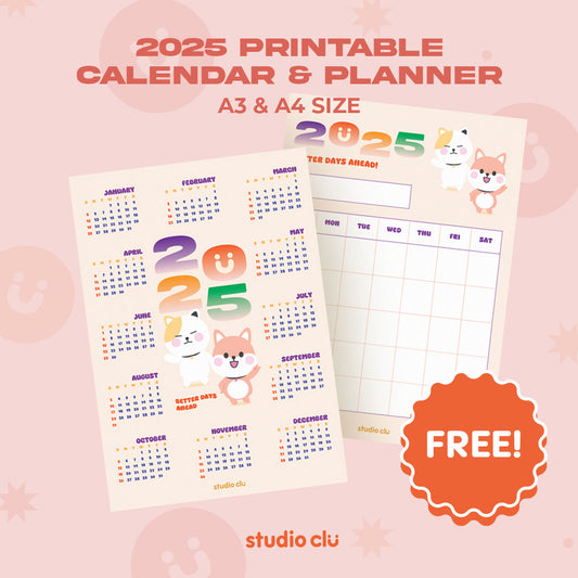 Free Printable Calendar & Planner 2025