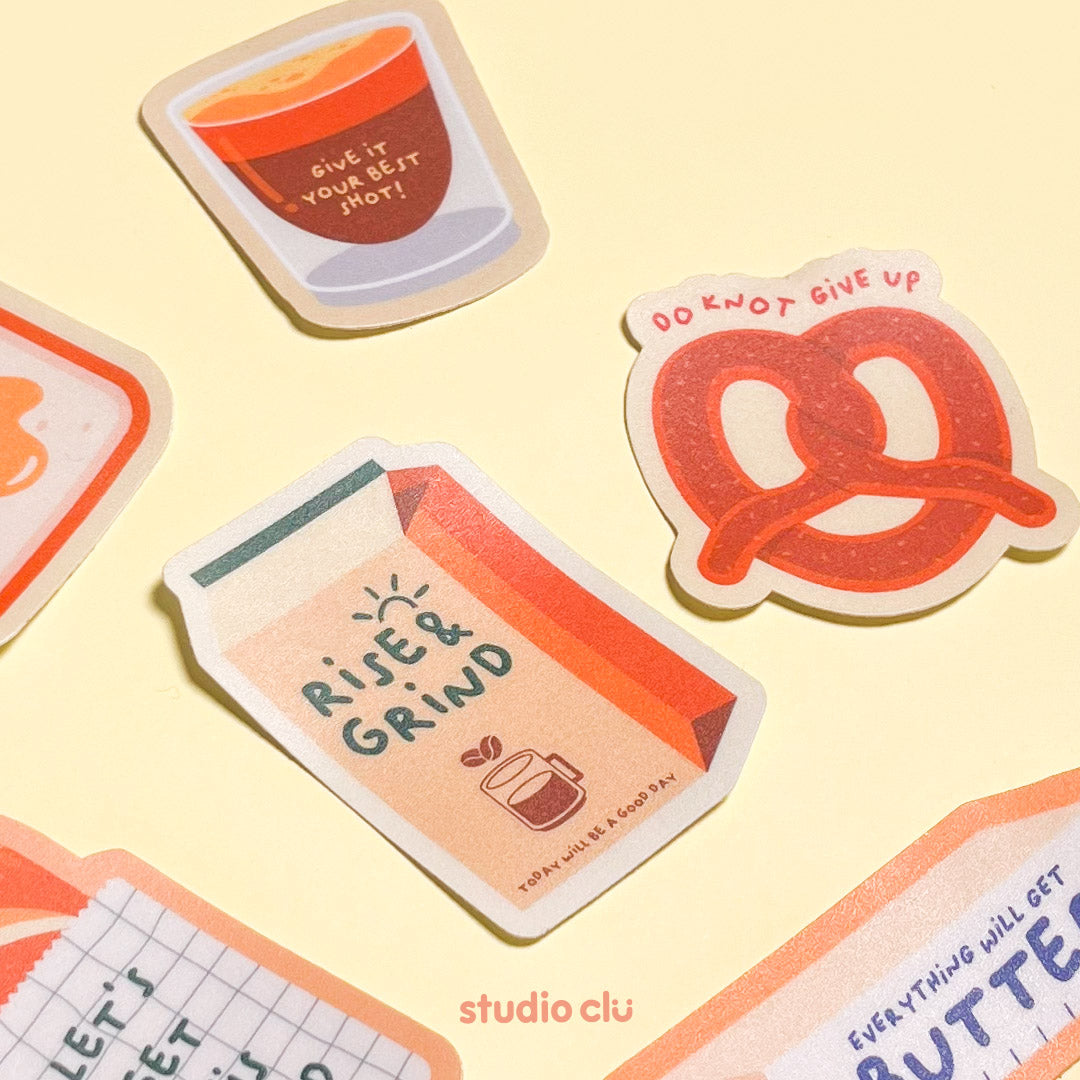 Bread Winner Matte Vinyl Waterproof Deco Sticker Set