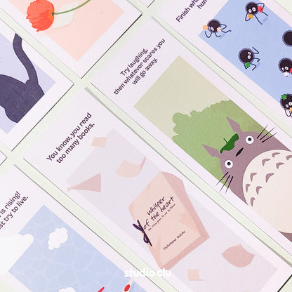Ghibli Aesthetic Paper Bookmarks