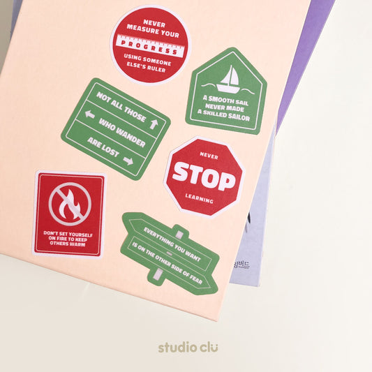 Looking For A Sign Art Waterproof Sticker Set