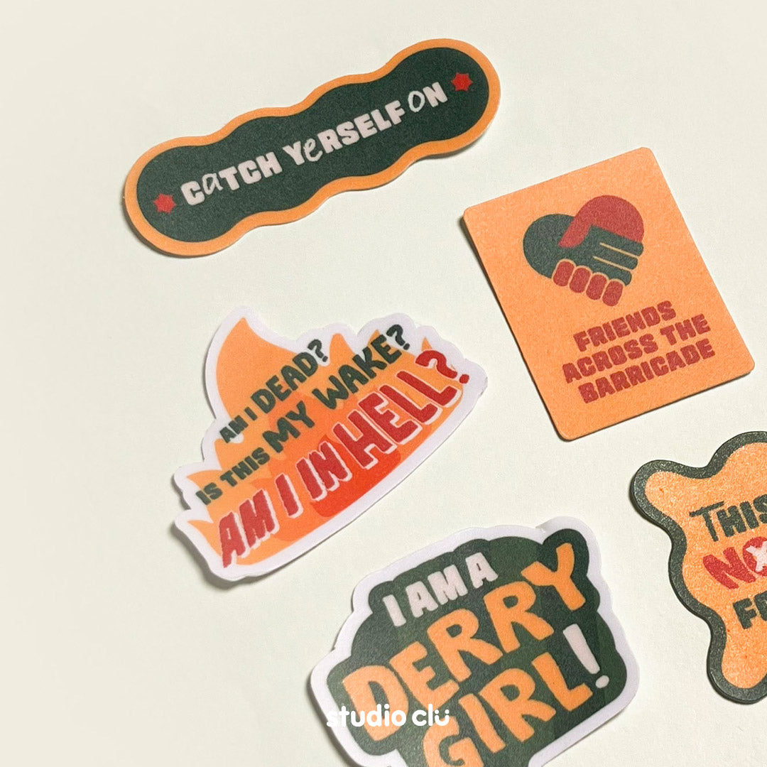Derry Girls Sitcom Matte Vinyl Waterproof Deco Sticker Set
