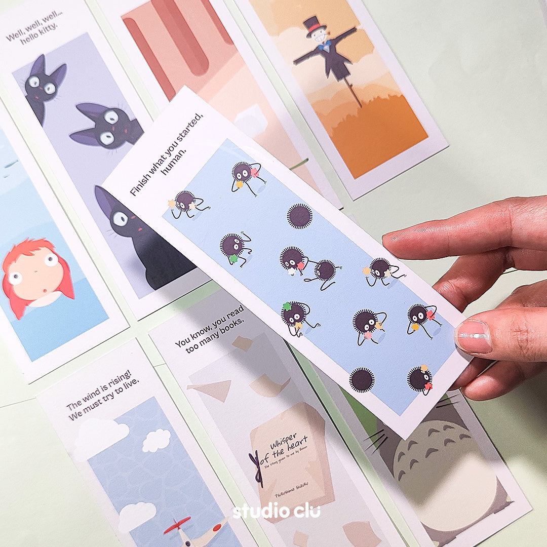 Ghibli Aesthetic Paper Bookmarks