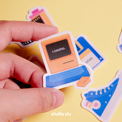 Retro 90s Art Waterproof Sticker Set