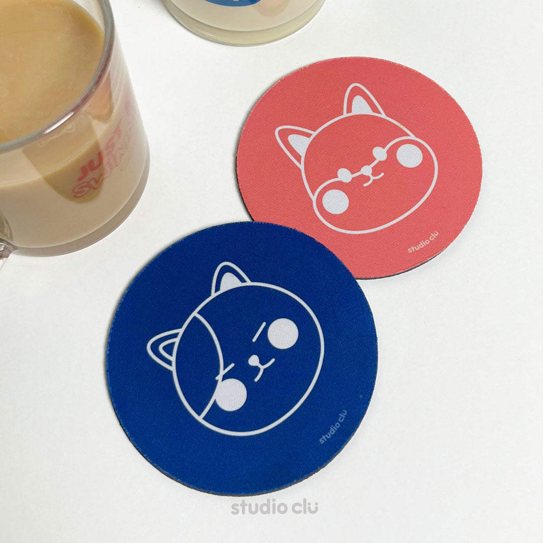 Peach & Mango 'Just Keep Swimming' Mug and Coaster Set