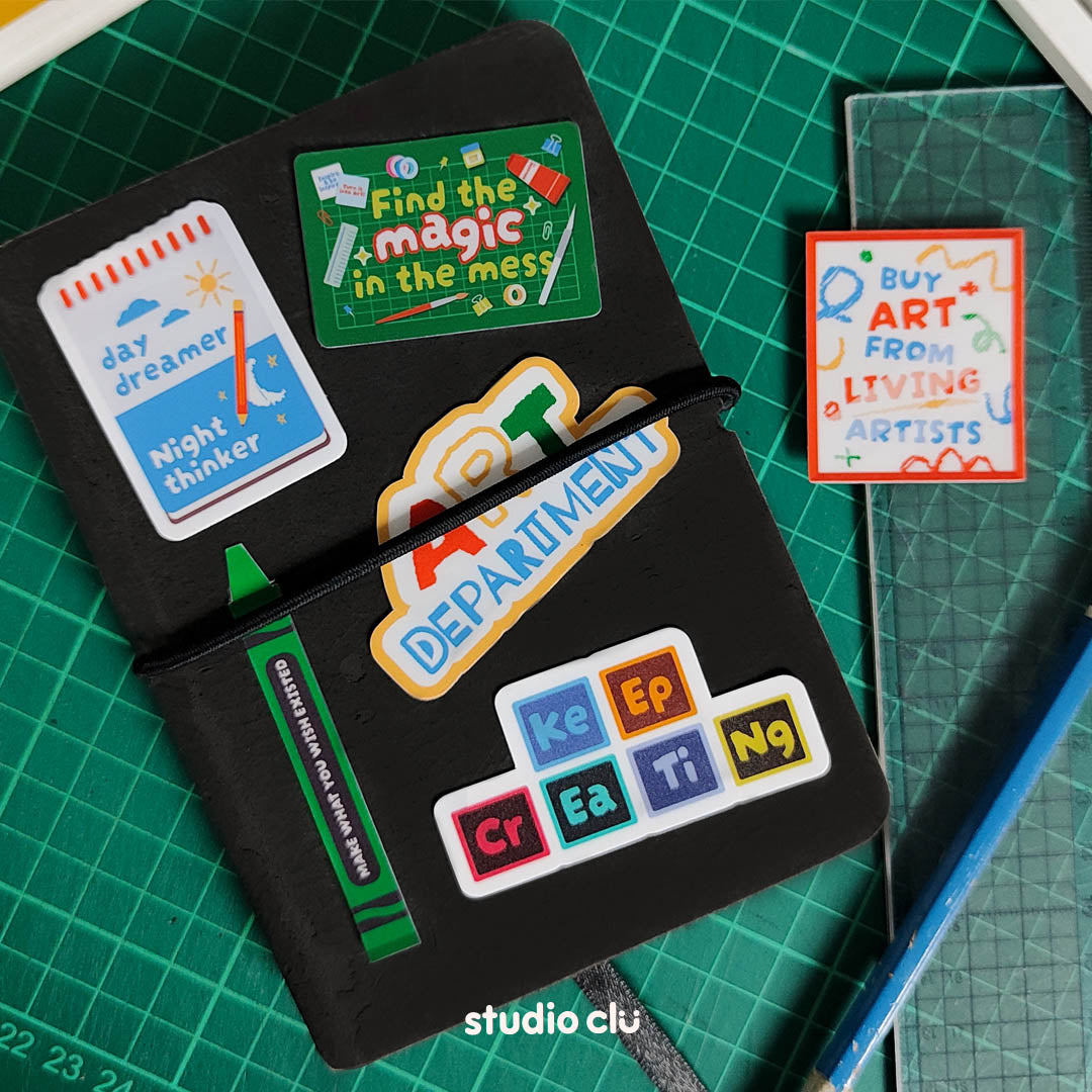 The Artist Creative Designer Vinyl Sticker Set | Matte Waterproof Journal Laptop Deco
