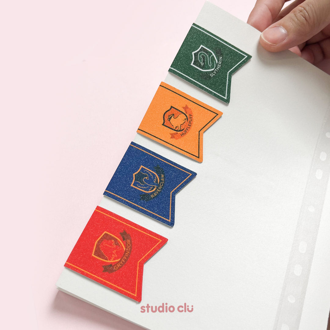 Harry Potter Hogwarts Houses Fan Art Magnetic Bookmarks
